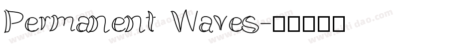 Permanent Waves字体转换